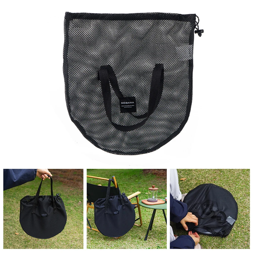 Convenient Grill Plate Carry Bag Drawstring Design Multi-functional Use Portable Practical Secure Storage Outdoor Activities