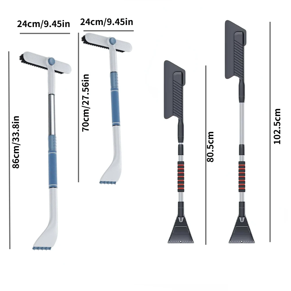 3-in-1 Winter Car Snow Shovel Aluminum alloy EVA grip Cleaning Tools