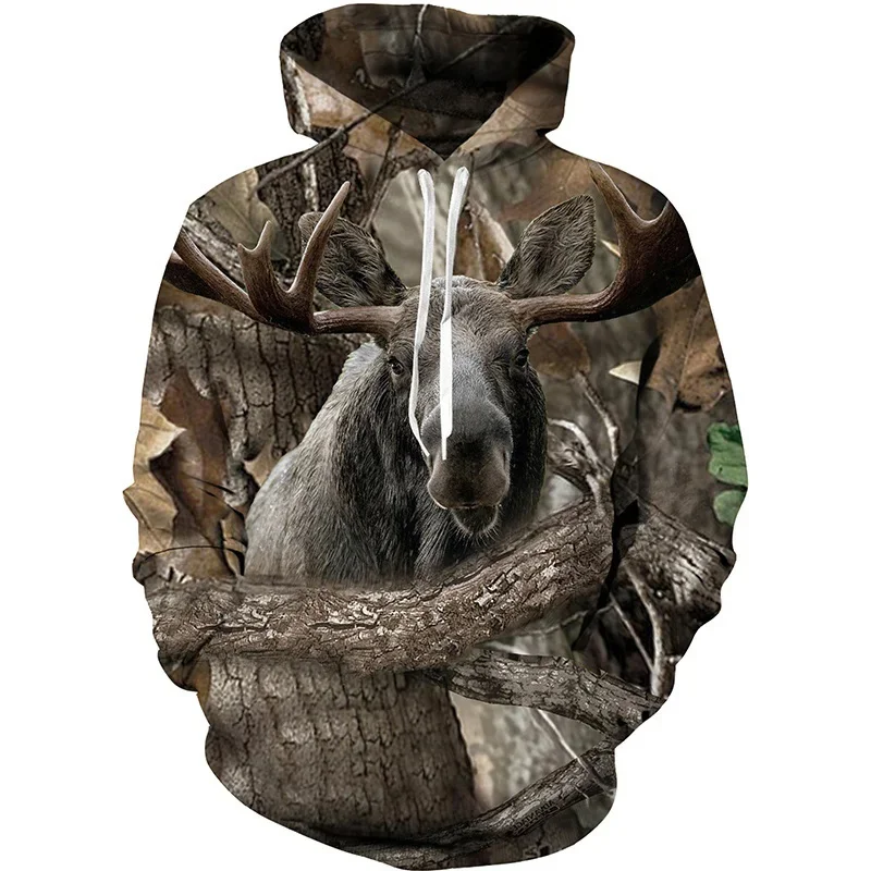 thumbnail image 1 of Sudadera con capucha con estampado de camuflaje de jungla para hombre, sudadera con estampado 3D de animales, sudadera informal de gran tamaño para niños, sudaderas con capucha de camuflaje para depor, 1 of 5