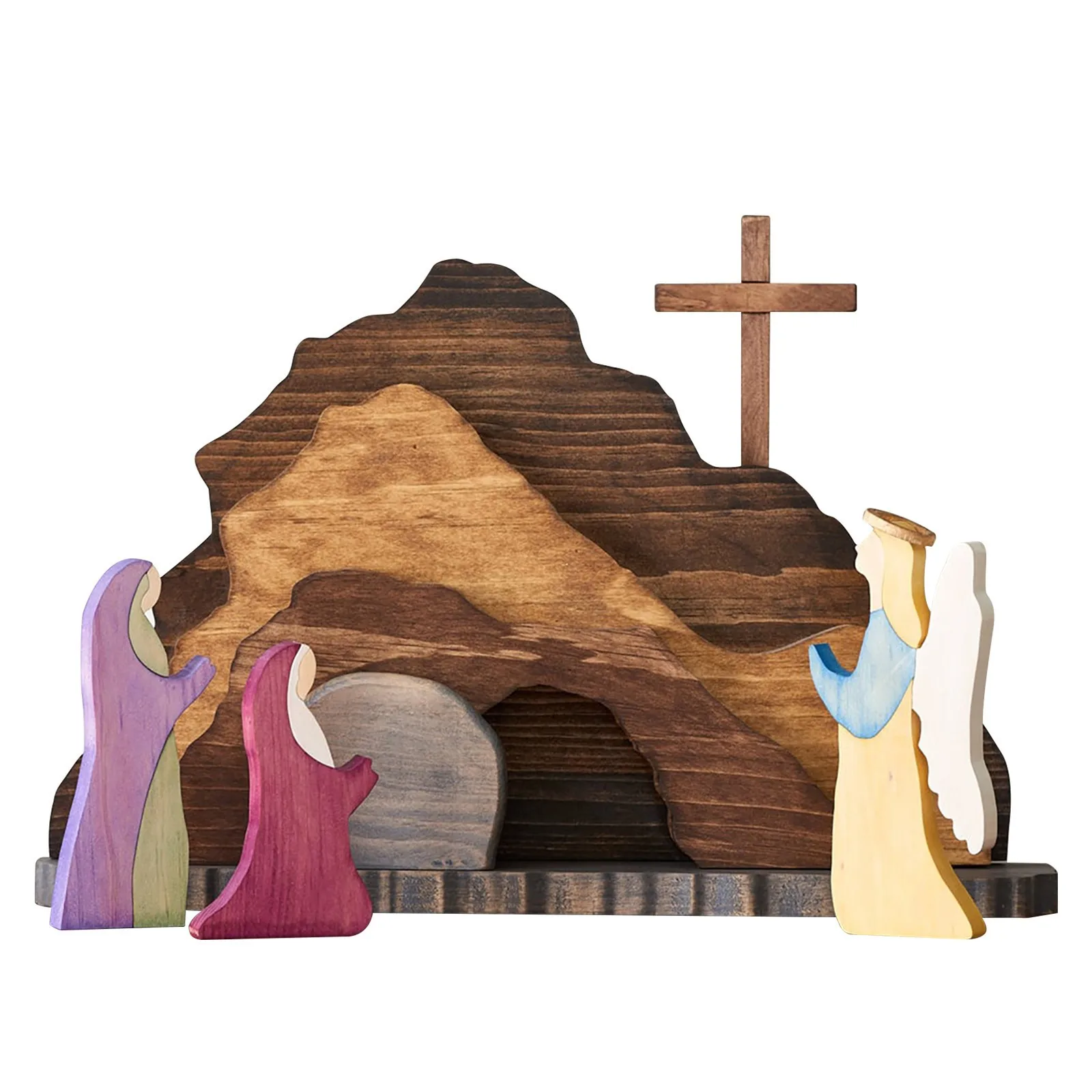 Easter Resurrection Scene Spring Easter Risen Christ Figurine Decor For The Home Christian Jesus Scene Ornaments