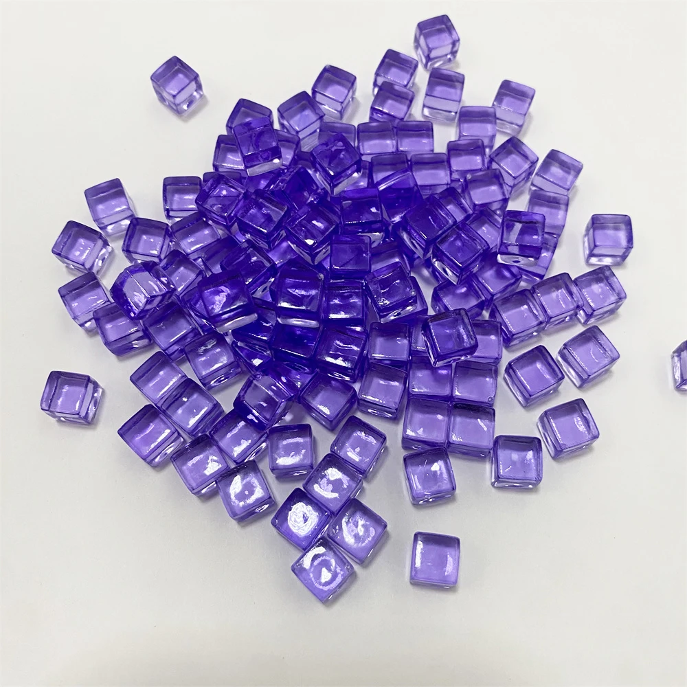 Set of 100 Clear Acrylic Dice