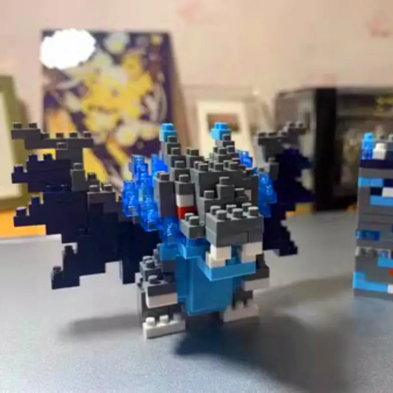New99 Pokemon Small Blocks Nanoblock Charizard Kyogre Groudon Rayquaza Model Education Graphics Toys For Kids Birthday Gift Toys
