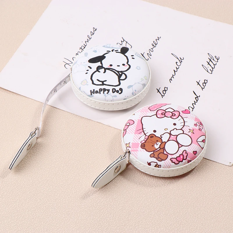 

Sanrio Hello Kitty 1.5M Soft Tape Measure Cute Animation Portable Leather Soft Ruler Double Scale (CM/Inch) Office Measure Tool
