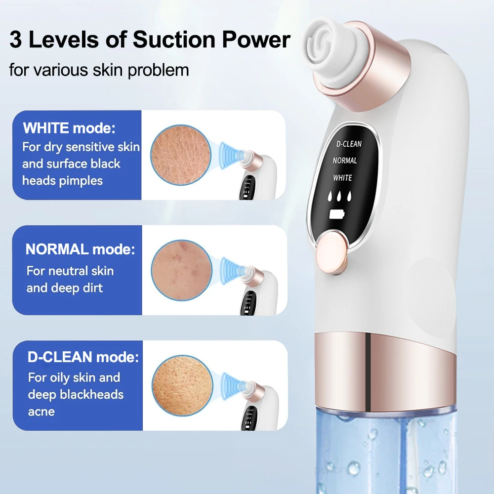 Electric Vacuum Blackhead Remover Bubble Water Cycle Face Dead Skin Acne Pore Cleansing Suction Blackheads Removal Instrument 6