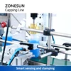ZONESUN Pneumatic Screwing Capping Machine Custom Beverage Cosmetics Bottle Capper Packaging Small Automatic Production ZS-XGC1 5
