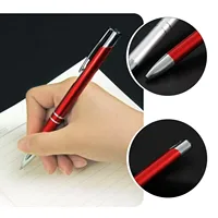 1.0mm Metal Ballpoint Pen Push Button Retractable – Premium Black Ink Smooth Writing for Office School Student Signature 4