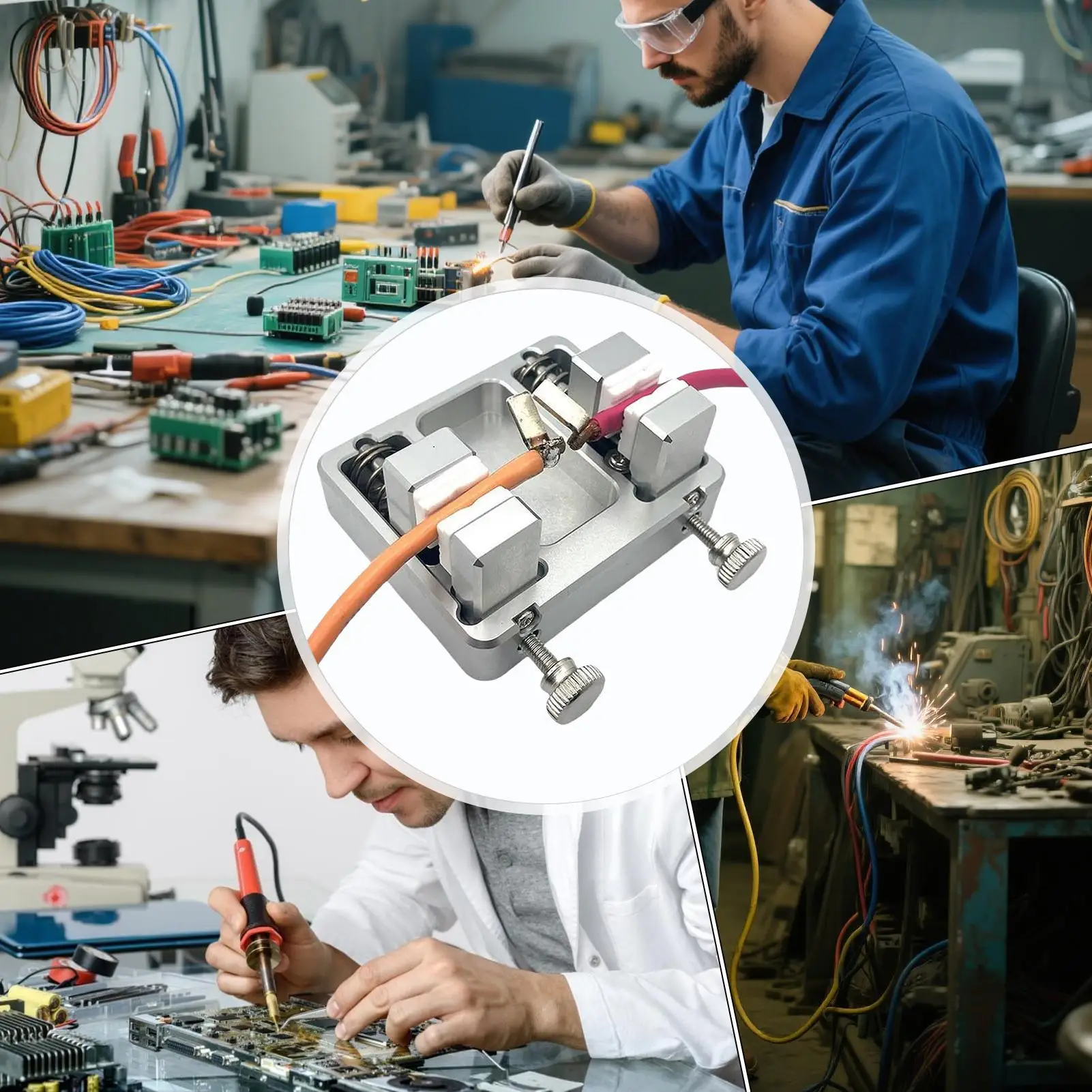Support à souder réglable en aluminium pour PCB, étau de soudure