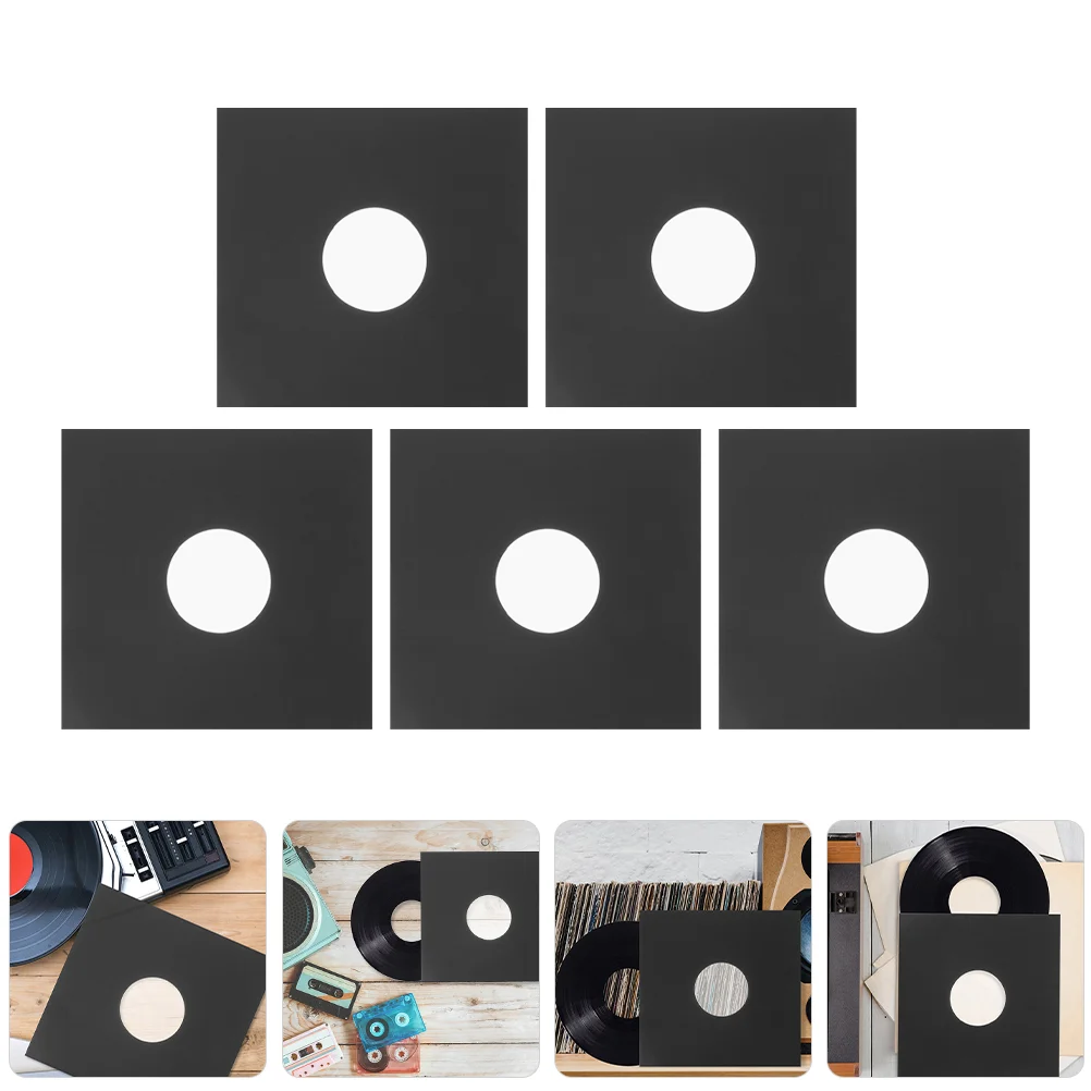 6 Pcs Record Bag Vinyl Record Protective Sleeve For Vinyl Coat Kraft Paper Standard Storage Outer Protector Storage