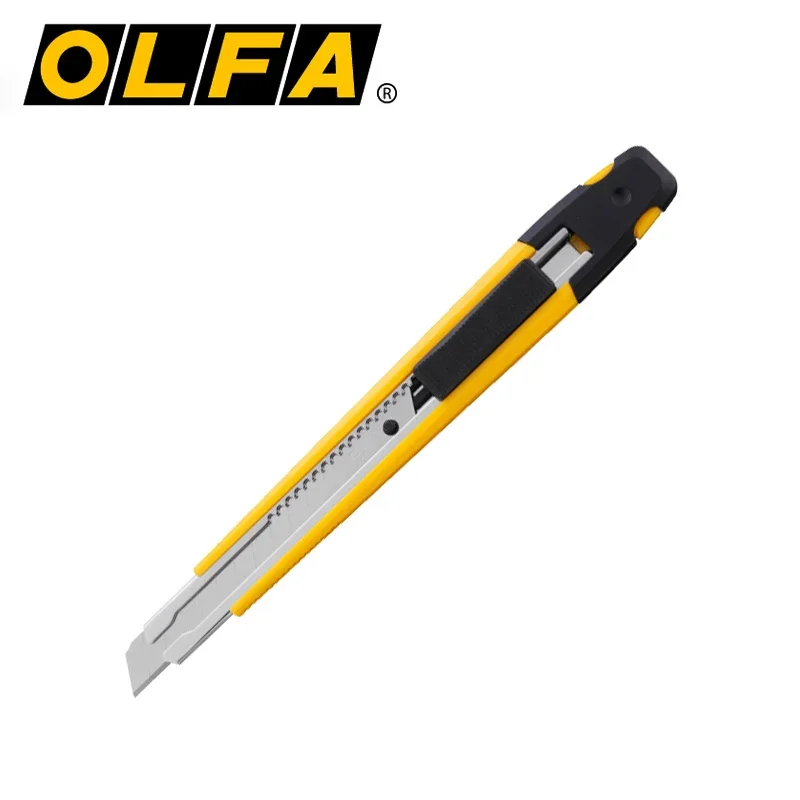 Стандартный рабочий резак OLFA, универсальный нож 9 мм с лезвием, выключатель, Классический ремесленный художественный нож, режущие инструменты для бумаги, Запасное лезвие AB-10