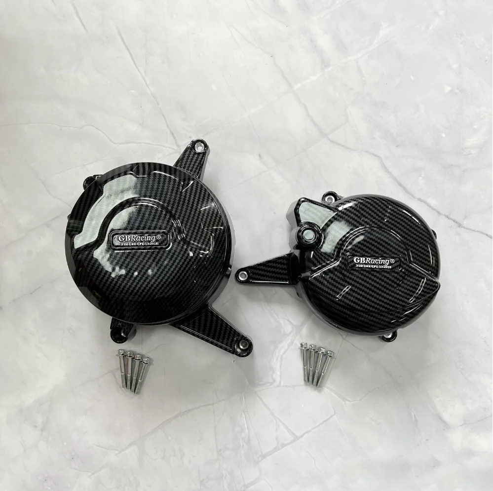 FOR Ducati Panigale 899 2014 2015 Engine Protective Cover carbon fiber printing carbon-look