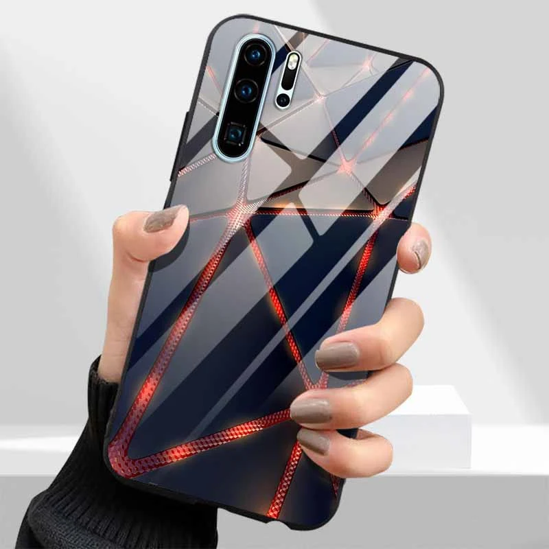 Premium Tempered Glass Phone Case with Hard PC Back Cover