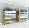 Textile fabric display rack, fabric roll display rack, tablecloth fabric display rack, mobile island rack 3