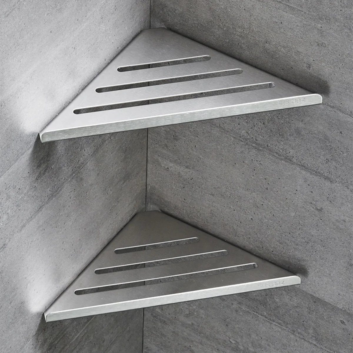 Bathroom Shelf Corner Shower Shelf No Drilling Heavy-Duty Hollow Shampoo Holder Shower Corner Rack Corner Organizer Storage 3