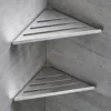 Bathroom Shelf Corner Shower Shelf No Drilling Heavy-Duty Hollow Shampoo Holder Shower Corner Rack Corner Organizer Storage 3