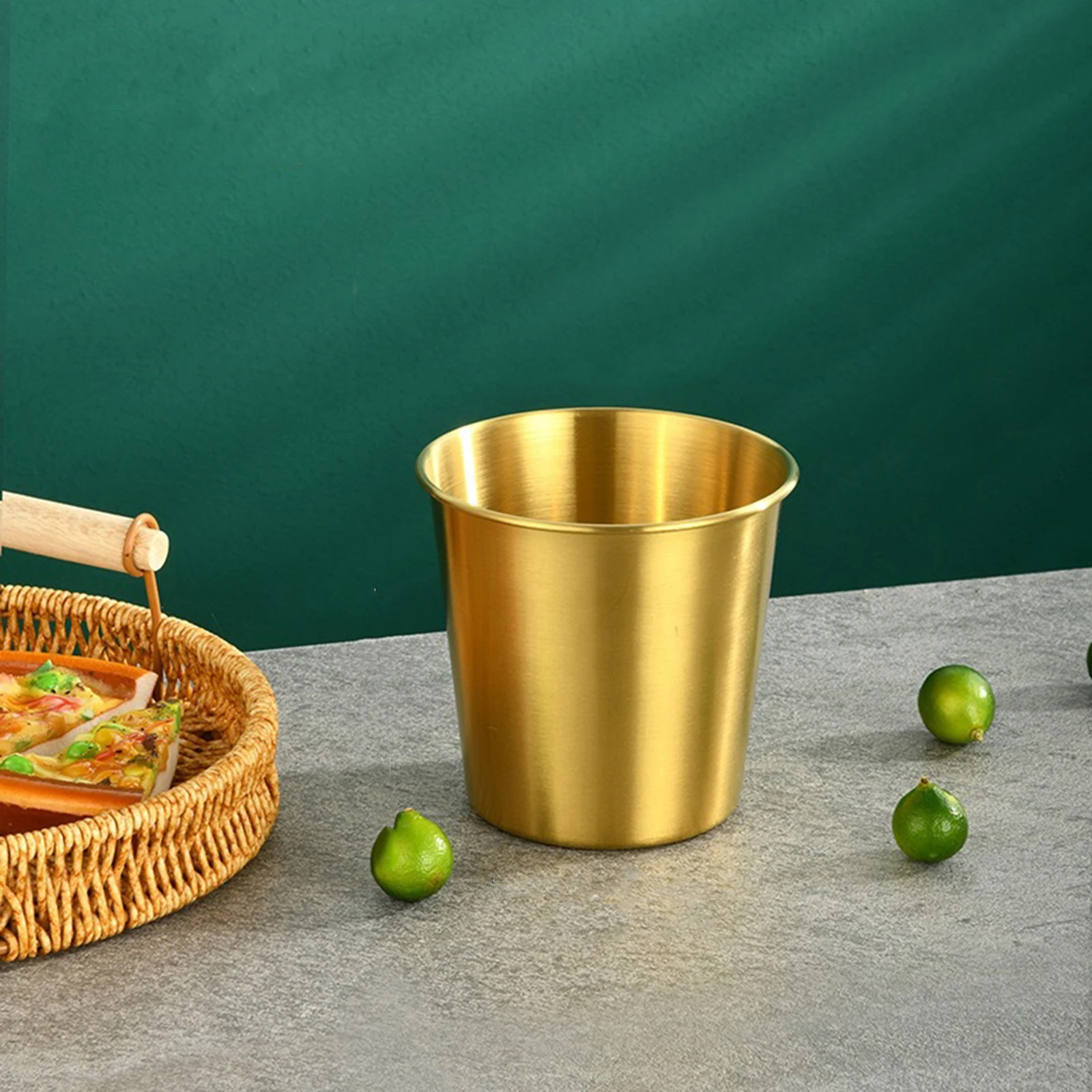 Stainless Steel Bar Ice Bucket Wine Spit Wine Barrel Container for KTV Club Bar