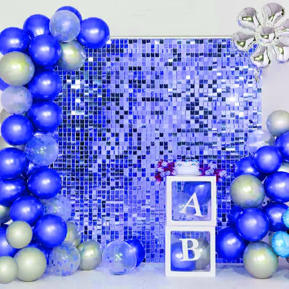 Ulafbwur Glitzer-Fransenvorhang, 4er Set, Rot, 200x100 Cm, Mit Hohlem Kreuz-Design – Perfekt Für Disco, Geburtstag & Partydeko