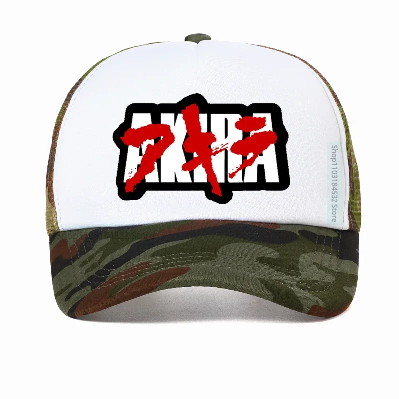 

Bloody Akira Logo Unisex Baseball Cap Anime print adjustable Dad Hat summer Outdoor Mesh breathable Snapback hats Casquette