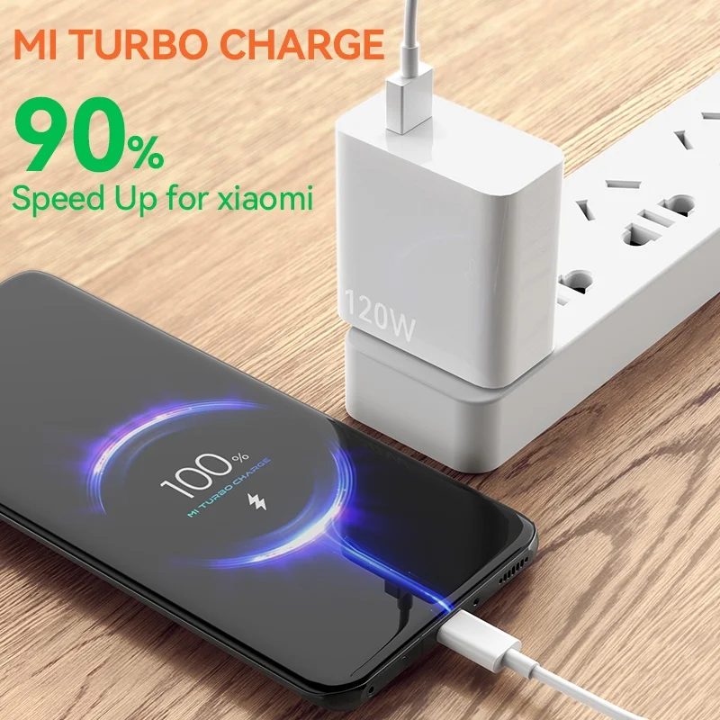 Xiaomi 6A Usb Type C Cable Charger 120w Turbo Tipo Fast Charging For Mi 13...