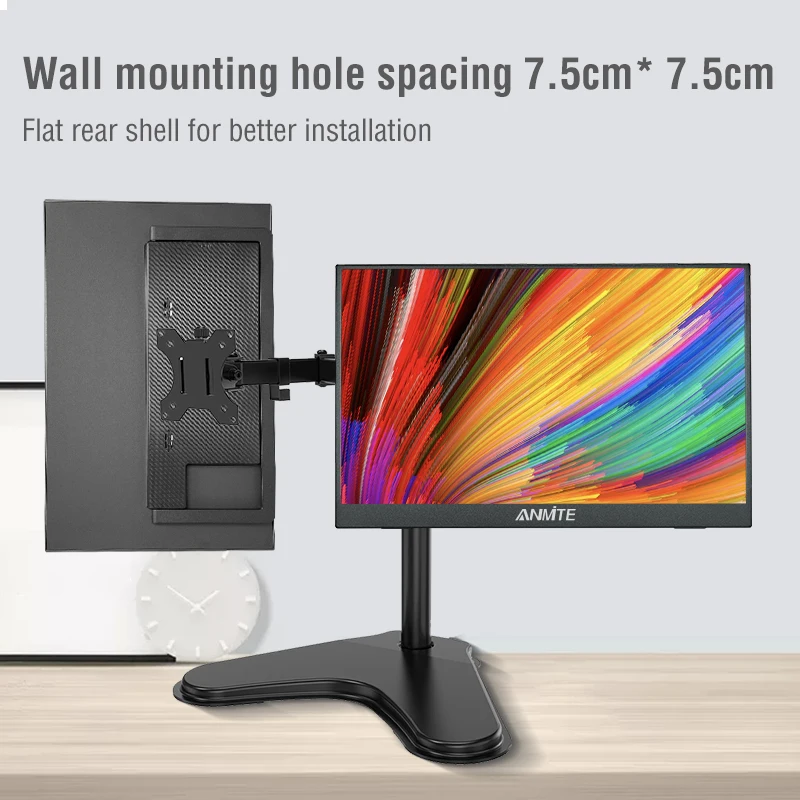 Anmite 15.6-Inch Portable Touch Monitor 1080P HDR 16:9 Low Blue Light For XBox PS4 / 5 Switch Cell Phone PC Loptop Extension 3