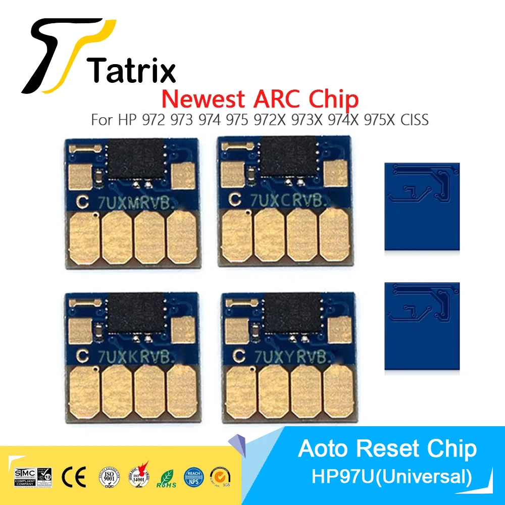 

Tatrix Newest ARC Chip For HP 972 973 974 975 972X 973X 974X 975X CISS VB.3 For PageWide Pro 352dw 377dw 452dn 452dw 477dn 477dw