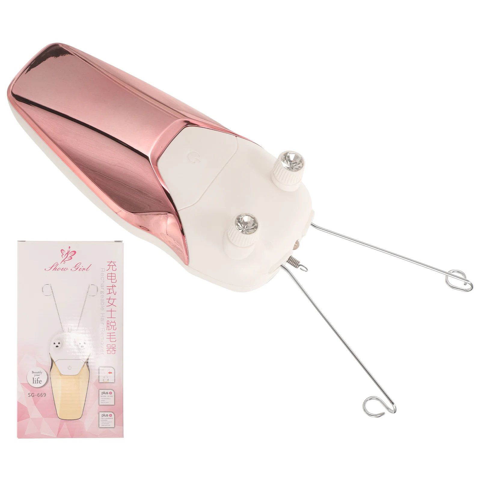 

1 Set Women Facial Hair Remover Electric Face Hair Remover USB Facial Epilator Threading Face Epilator