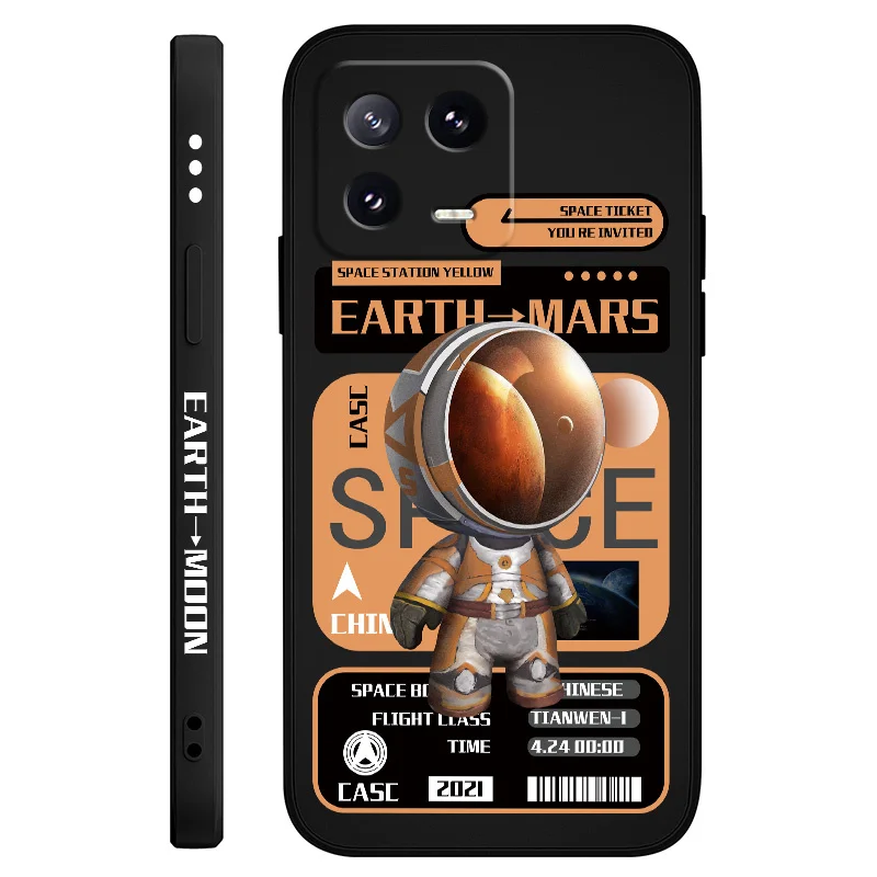 Astronaut Liquid Silicone Phone Case - Premium Protection with Stylish Design