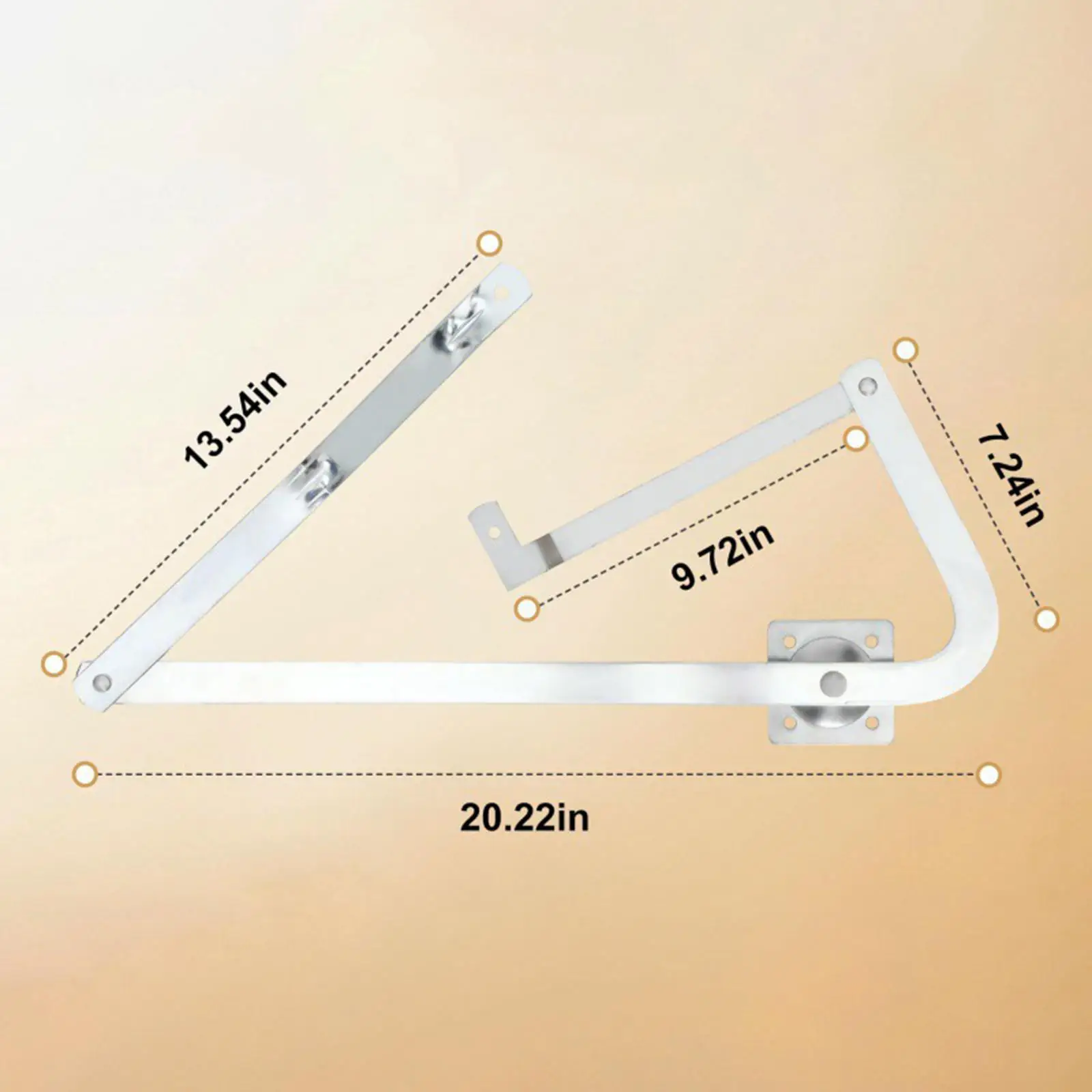 Attic Ladder Hinge Arms Replacement,Easy to Install, Sturdy Heavy Duty Ladder Accessory for MK5 Wu2210 W2210 W2208