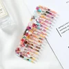Korean Fashion Design Hair Comb Wide Teeth Acetate Hairdressing Comb Anti-static Massage Hairbrush Colorful Hair Styling Tools 3