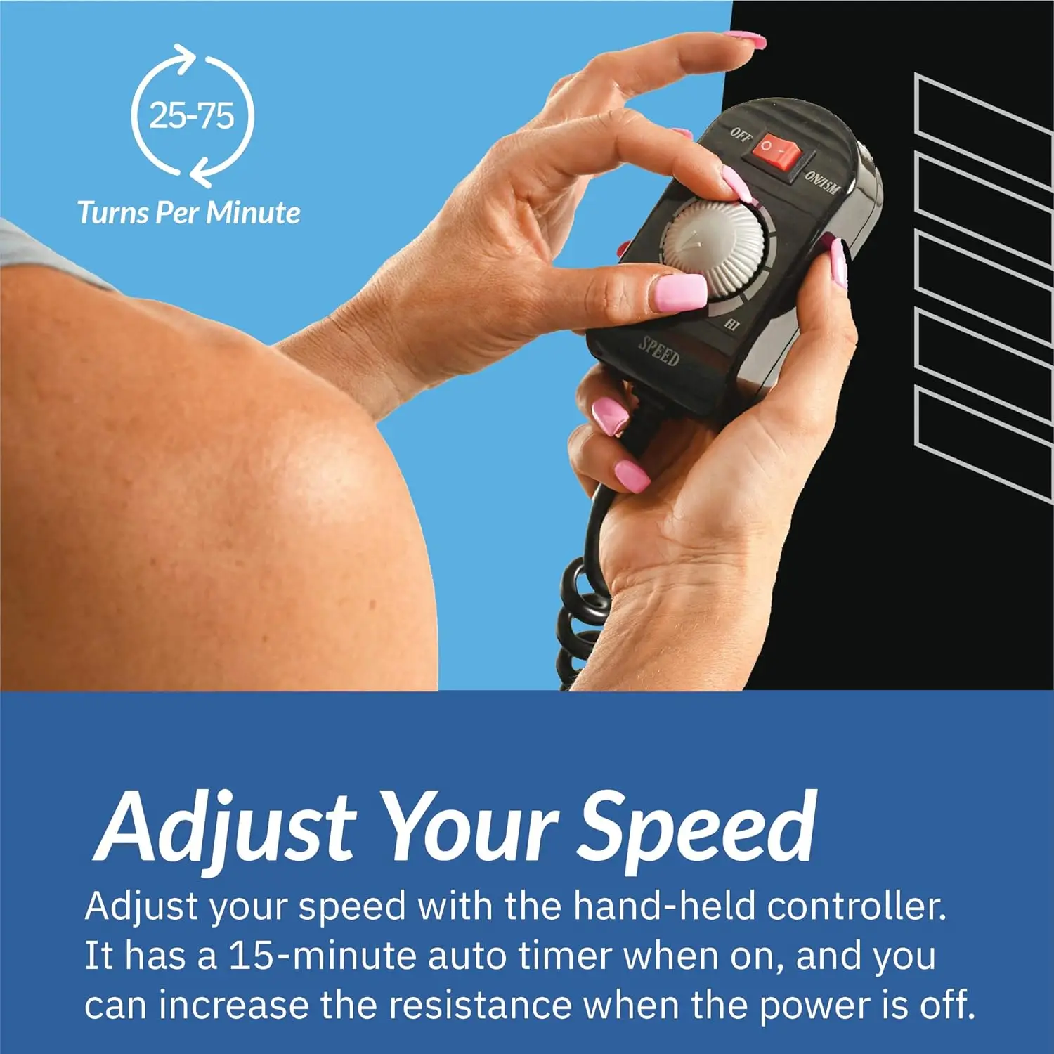 2000M Motorized Under Desk Exercise Bike-Electric Legs and Arms Pedal Exerciser-Fitness Equipment for Home Use