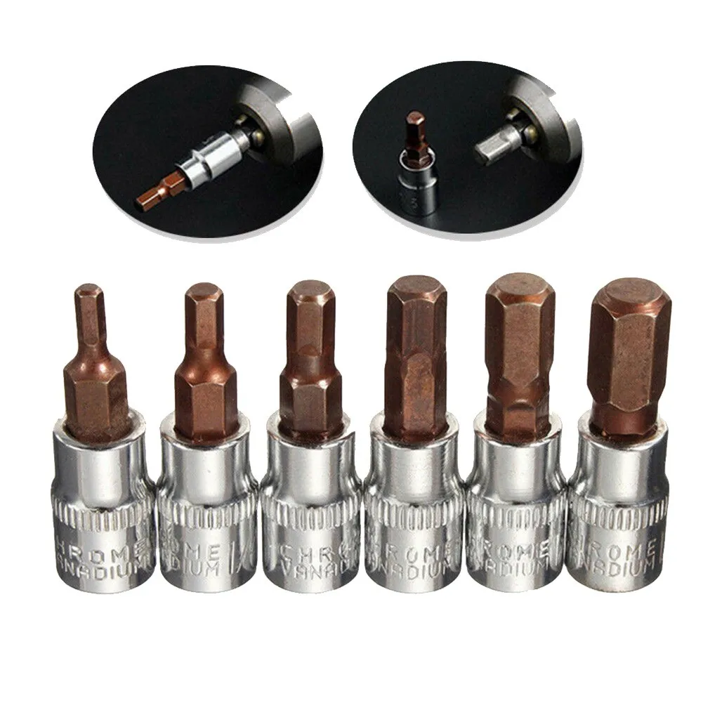 

1PC Drive Sockets Set Socekt Wrench Socket Adapter 1/4" Hex Head Screwdriver Bit Hand Tools H3 H4 H5 H6 H7 H8 Drive Sockets