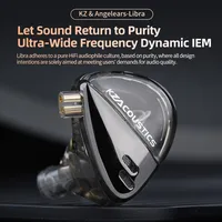 KZ Libra Écouteurs filaires haute résolution Hi-Res HiFi, casque audio pour musique avec basses profondes, IEM à large plage de fréquences, casque de jeu équilibré haute résolution 2