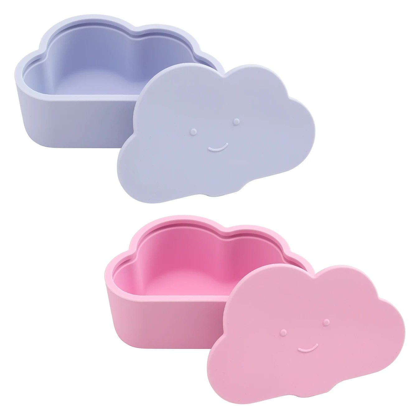 Description Picture 2 of item1PCS BPA Free Kids Silicone Food Storage Box Cartoon Baby Snack Box Portable Snacks Container With Lid Children's Tableware