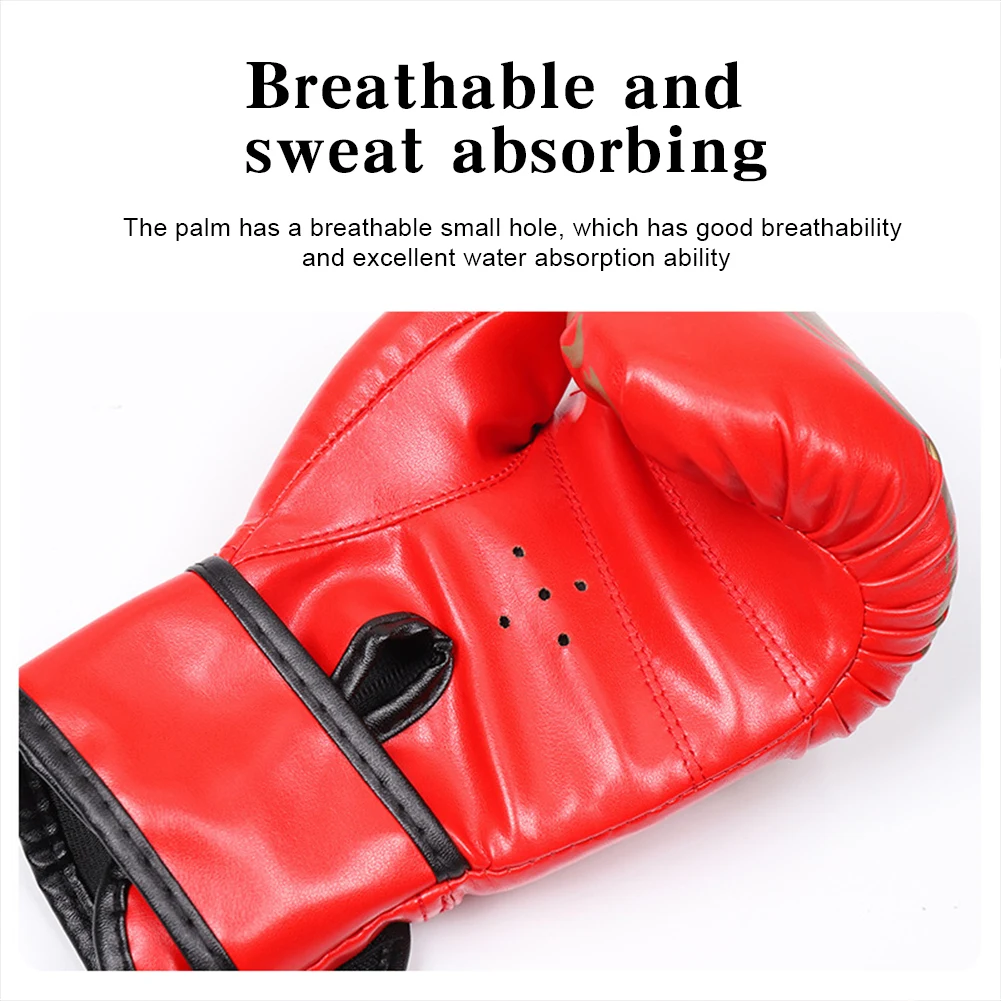 Boxing Gloves Breathable Kickboxing Gloves PU Leather Professional Boxing Gloves Punching Training Gloves for Training Sandbag_voghion.com
