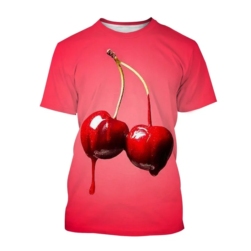 Prenda Elástica Verano Mujer Floerns - Cuello Redondo, Estampado Letras Y Cerezas Camiseta Sin Mangas