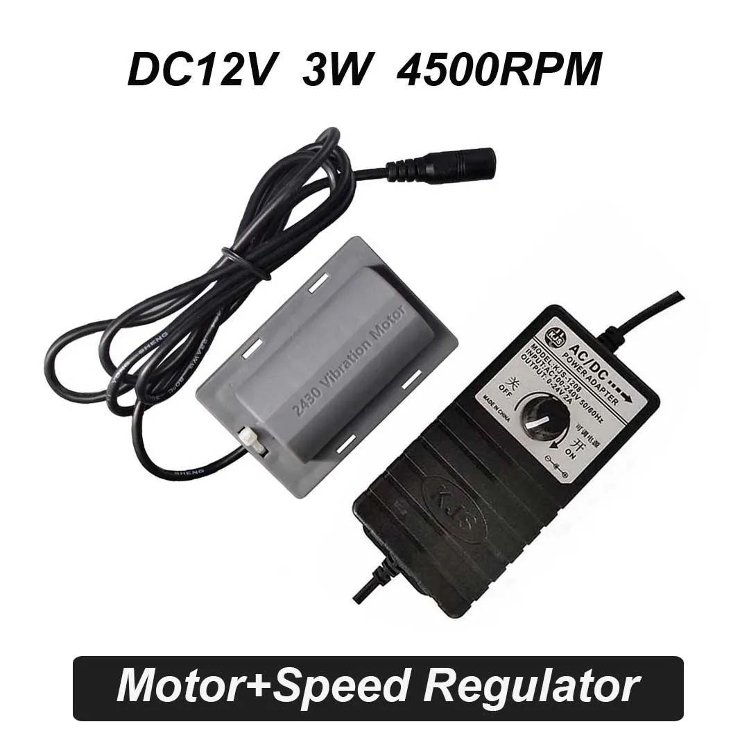 속도 조절기가있는 개구리 먹이 진동 모터 4500RPM 마이크로 DC 모터 마사..