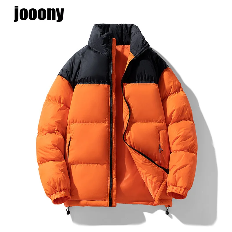 

Fashion Streetwear Thicken Male Cotton Clothes Warm Male Coat 2023 New Winter Versatile Fluffy Puffer Jacket Solid Jacket Men