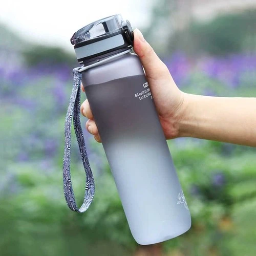 650ml 1000ml Uzspace Sport Water Bottle Portable Camp Hiking Plastic Kettle