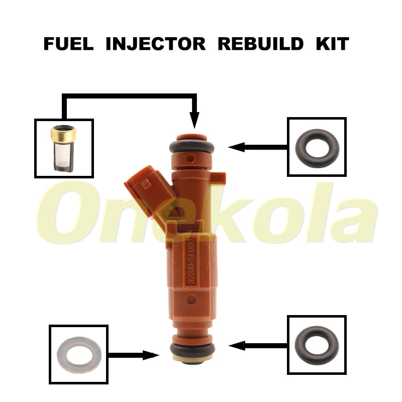 Fuel Injector Seal O-Ring Kit Seals Filters for 35310-2E000 Fits For Hyundai Elantra Kia 1.8L Forte Soul 2.0L