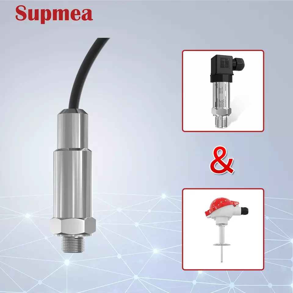 

Industry 2 in 1 temperature pressure transmitter range 0-12 ba food grade r pressure transmitter modbus