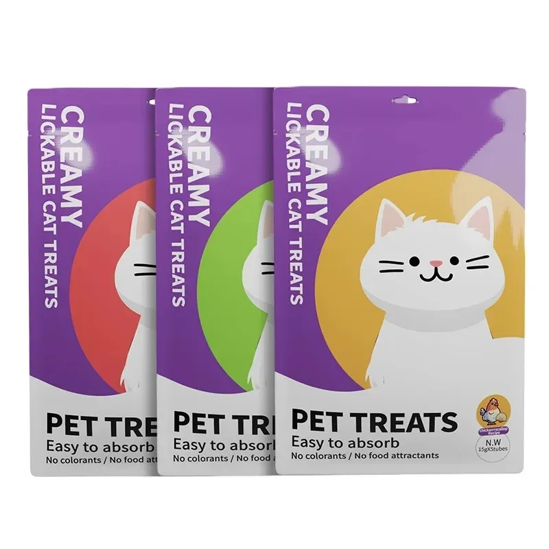 Cat Wet Food Large Capacity 75gX20bags Cat Snacks Cat Wet Food Chicken+Scallop Tuna Salmon Pet Wet Food Pet Accessories Supplies cat wet food