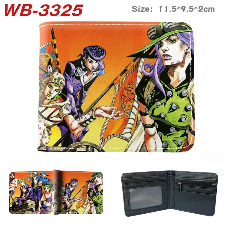 Jojo Bizarre Adventure Anime Cartoon Wallet Coin Purse with Card