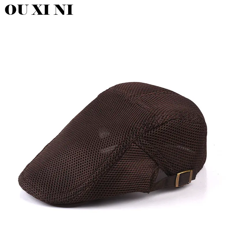 Catering service Breathable Mesh Cap Restaurant BBQ waiter Flat Cap barber Adjustable Beret Kitchen cooking baking Chef's hat unisex women mens cotton beret cap newsboy flat winter warm peaked cap hat british western style classic vintage beret