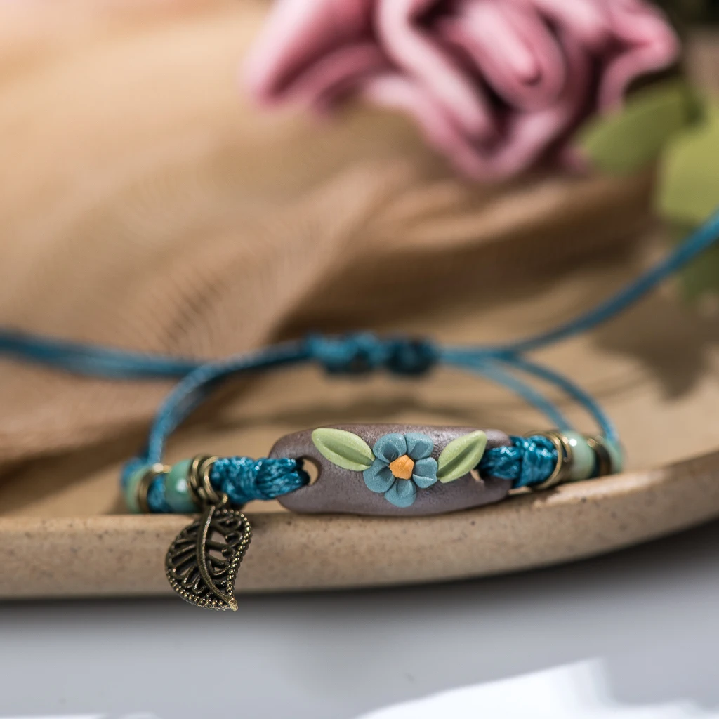Bracelet Jewelry Forest Series Ceramic Adjustable DIY For Women