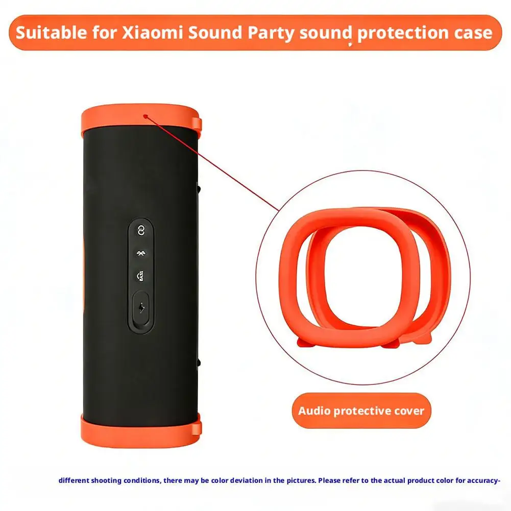Silicone Protective Anti-Drop & Dustproof Speaker Case with Non-Slip Edge