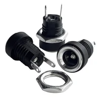 10/50PCS 5/10Pcs DC Power Supply Jack Socket Female Panel Mount Connector 5.5 2.1mm Plug Adapter 5.5x2.1 DC-022B - Image 4