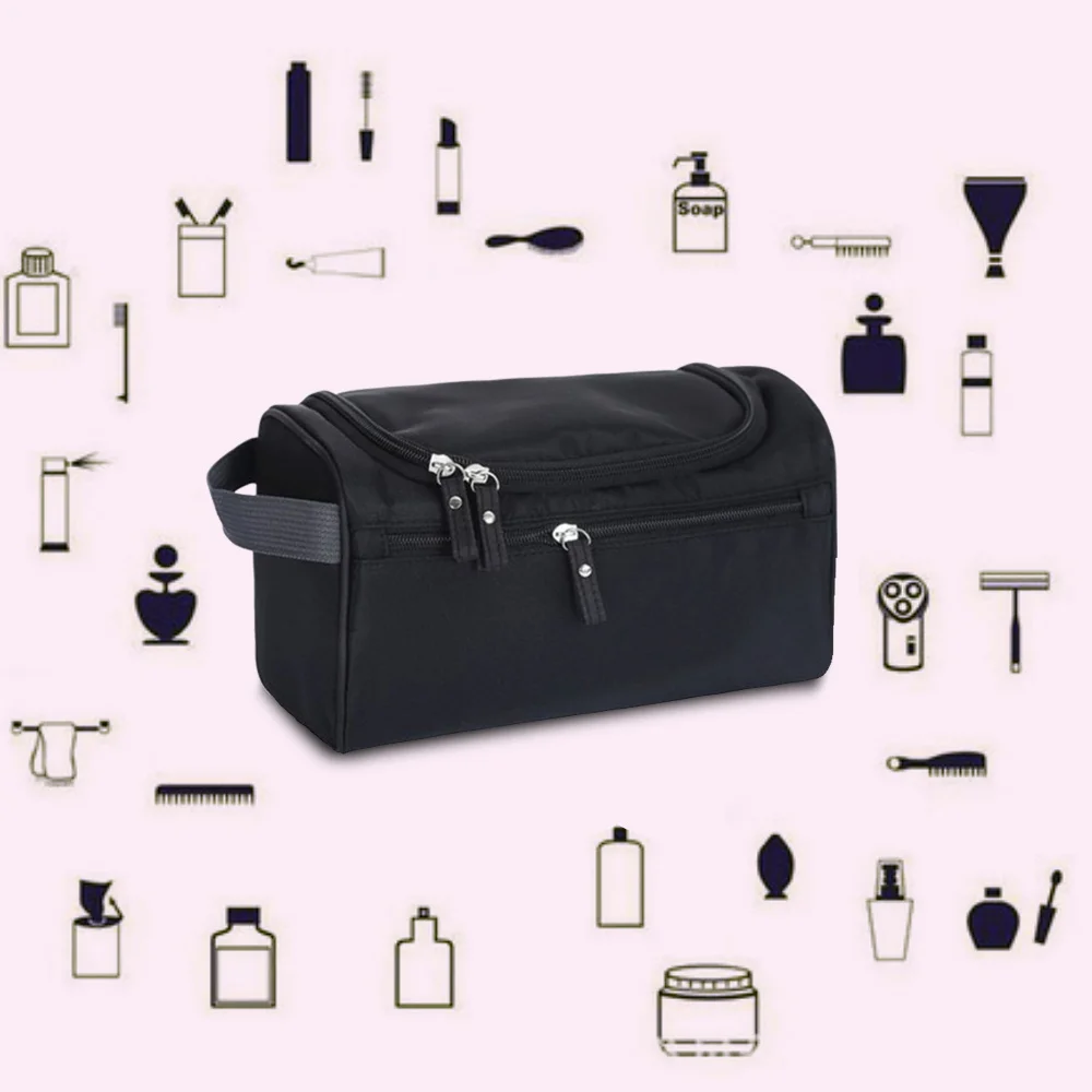 Women Makeup Bags Travel Cosmetic Bag Toiletries Organizer Waterproof Storage Neceser Hanging Friends Pattern Bathroom Wash Bag
