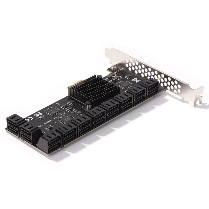 1X 어댑터 용 PCIe 확장 카드 PCI에 대한 20 포트 III HDD SSD IPFS 마이닝 용 PCI-e 변환기