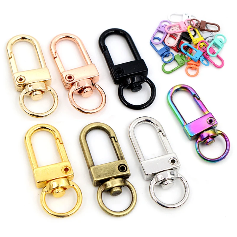 Lobster Clasps 10pcs/lot Gold Silver Plated DIY Jewelry Making Findings for Keychain Neckalce Bracelet Supplies