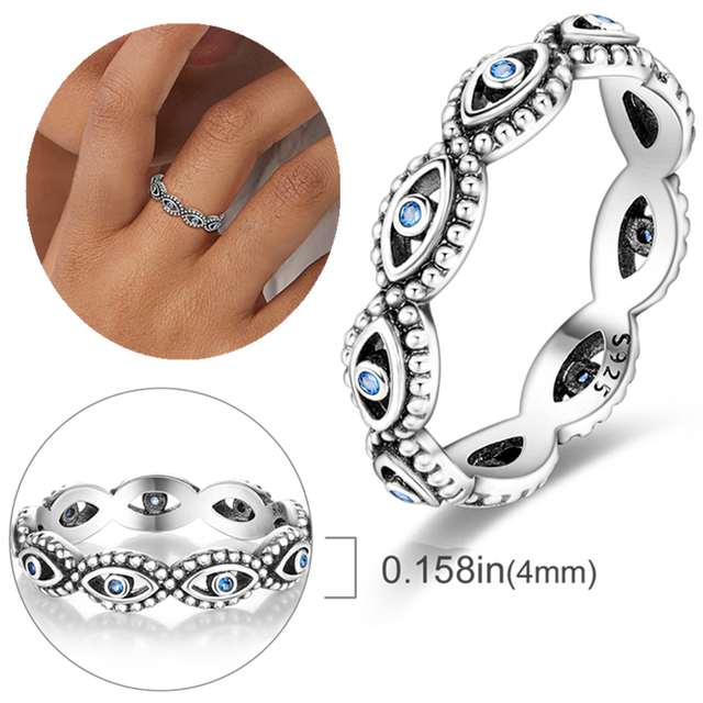 New Silver 925 Ring Stackable Infinite Heart Daisy Flower for Women Original Silver 925 Rings Brand Jewelry Gift