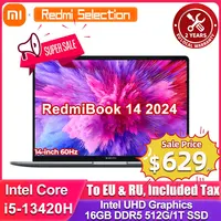 Xiaomi Laptop RedmiBook 14 Core i5-13420H Intel UHD Graphics 16GB LPDDR5 512GB/1T SSD 14-inch 60Hz IPS Screen Notebook PC New 1